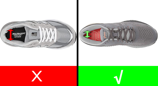 narrow sneakers
