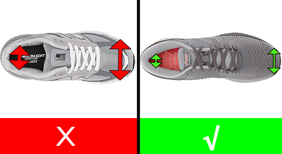 narrow width walking shoes