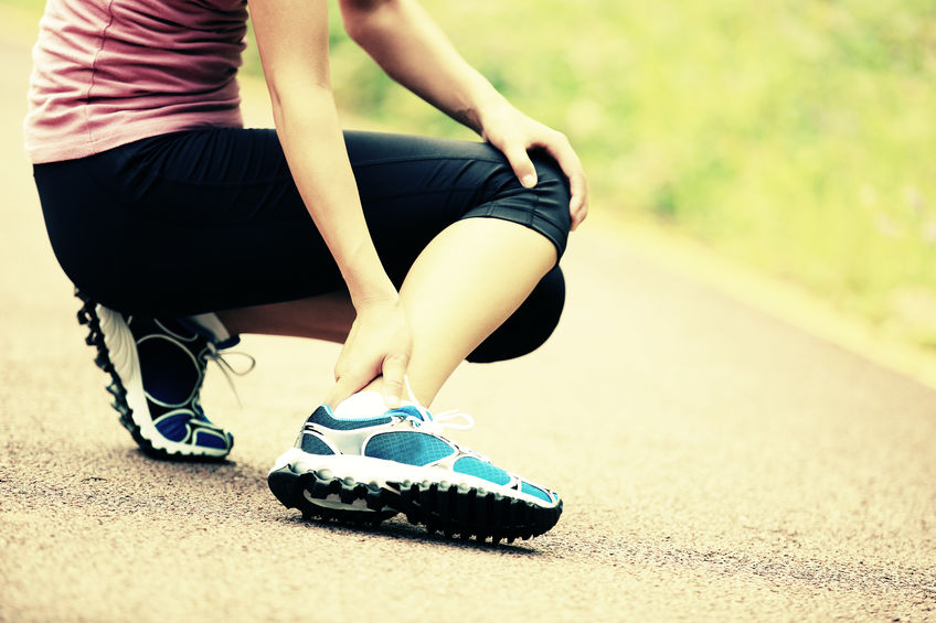 Woman With Ankle Pain