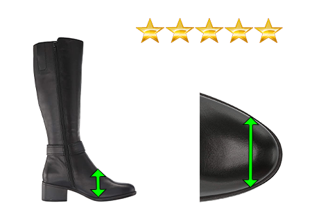 Wide Tall Black Boots for Women