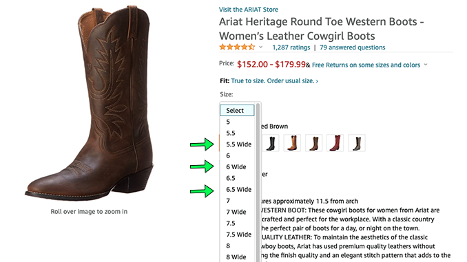 Wide Cowboy Boots for Women with Wide Feet