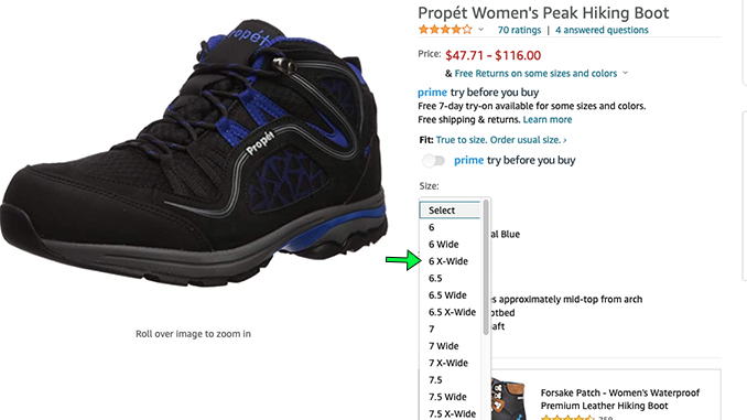 Extra Wide Hiking Boots for Women
