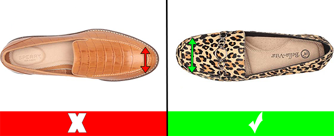 Extra Wide Loafers for Women