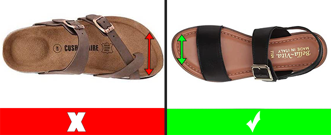 Women’s Sandals with Narrow Toe-Box